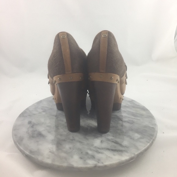 UGG Lliana Brown Calf Hair Platform Bootie 7 - Picture 3 of 8